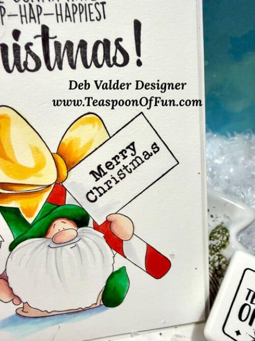 Gnome Lovers Candy Cane Christmas. All products can be purchased from Teaspoon Of Fun's Paper Crafting Shop at www.TeaspoonOfFun.com/SHOP