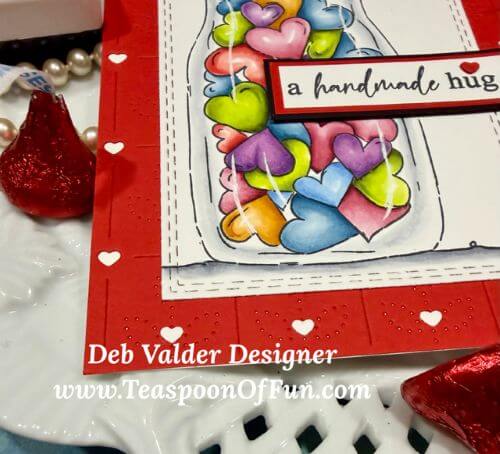A Jar of Hearts. All products can be purchased from Teaspoon Of Fun's Paper Crafting Shop at www.TeaspoonOfFun.com/SHOP.