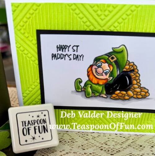 St. Patrick's Day Gold. All products can be purchased from Teaspoon Of Fun's Paper Crafting Shop at www.TeaspoonOfFun.com/SHOP.