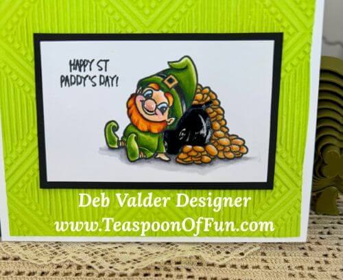 St. Patrick's Day Gold. All products can be purchased from Teaspoon Of Fun's Paper Crafting Shop at www.TeaspoonOfFun.com/SHOP.