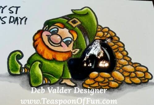 St. Patrick's Day Gold. All products can be purchased from Teaspoon Of Fun's Paper Crafting Shop at www.TeaspoonOfFun.com/SHOP.