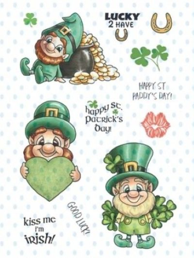 St. Patrick's Day Gold. All products can be purchased from Teaspoon Of Fun's Paper Crafting Shop at www.TeaspoonOfFun.com/SHOP.