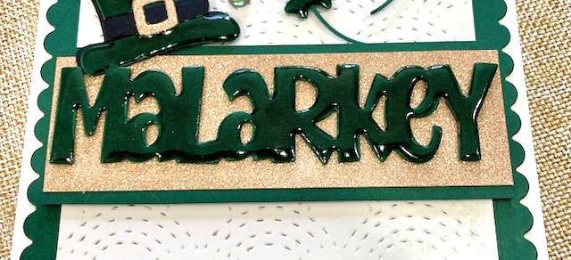 No Malarkey For This Card. All products can be purchased from Teaspoon Of Fun's Paper Crafting Shop at www.TeaspoonOfFun.com/SHOP.