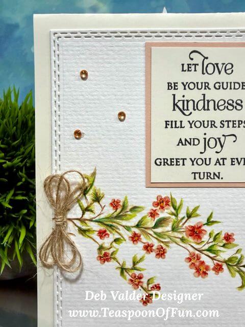 Let Kindness Fill Your Steps. All products can be purchased from Teaspoon Of Fun's Paper Crafting Shop at www.TeaspoonOfFun.com/SHOP.