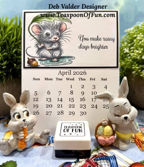 2026 April Calendar Template with Deb Valder