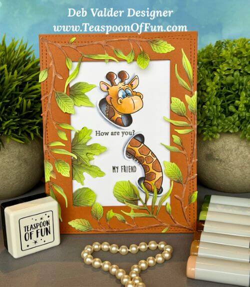 Oh Hello Giraffes. All products can be purchased in our Teaspoon Of Fun Paper Crafting Shop at www.TeaspoonOfFun.com/SHOP.