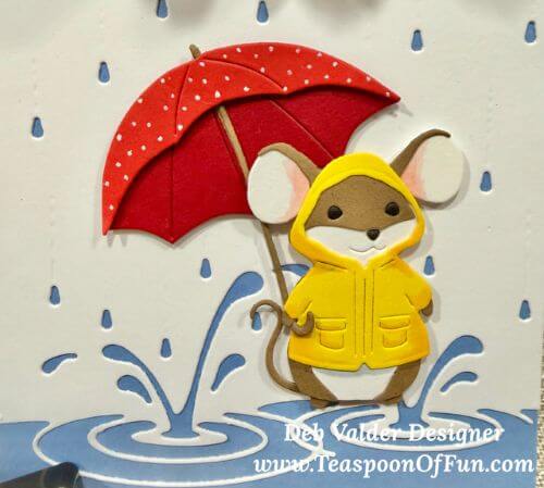 Rainy Day Mouse. All products can be purchased in our Teaspoon Of Fun Paper Crafting Shop at www.TeaspoonOfFun.com/SHOP