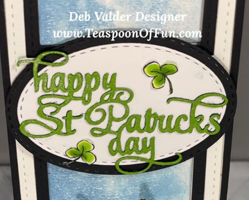 Smile It's St. Patrick's Day. All products can be purchased in our Teaspoon Of Fun Paper Crafting Shop at www.TeaspoonOfFun.com/SHOP