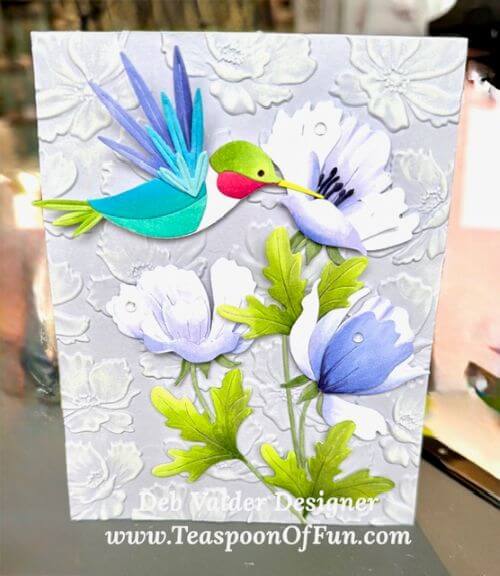 Soaring Hummingbird on Anemone Blooms with Deb Valder