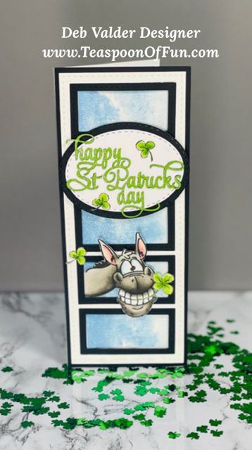 Smile It's St. Patrick's Day. All products can be purchased in our Teaspoon Of Fun Paper Crafting Shop at www.TeaspoonOfFun.com/SHOP