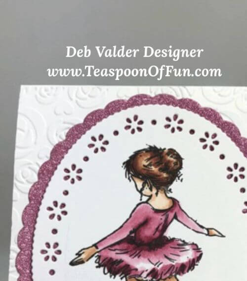Prima Ballerina a Ballet Beauty. All products can be purchased in our Teaspoon Of Fun Paper Crafting Shop at www.TeaspoonOfFun.com/shop.