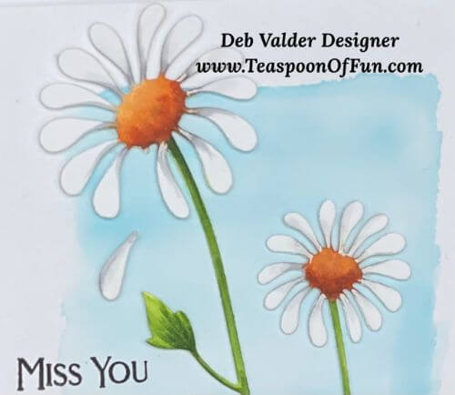 Sweet and Simple Delightful Daisy. All products can be purchased in our Teaspoon Of Fun Paper Crafting Shop at www.TeaspoonOfFun.com/SHOP.
