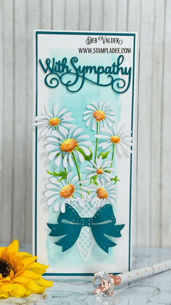 Sweet and Simple Delightful Daisy. All products can be purchased in our Teaspoon Of Fun Paper Crafting Shop at www.TeaspoonOfFun.com/SHOP.