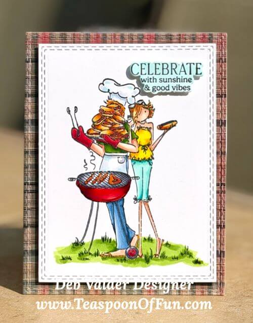 Barbecue on the 4th Of July. All products can be purchased in our Teaspoon Of Fun Paper Crafting Shop at www.TeaspoonOfFun.com/SHOP