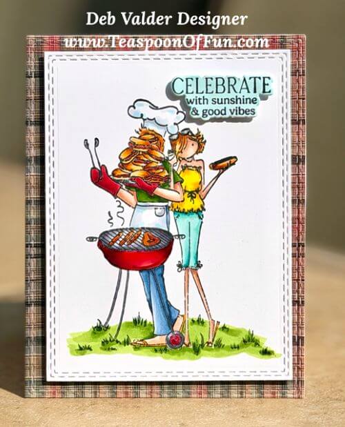 Barbecue on the 4th Of July. All products can be purchased in our Teaspoon Of Fun Paper Crafting Shop at www.TeaspoonOfFun.com/SHOP