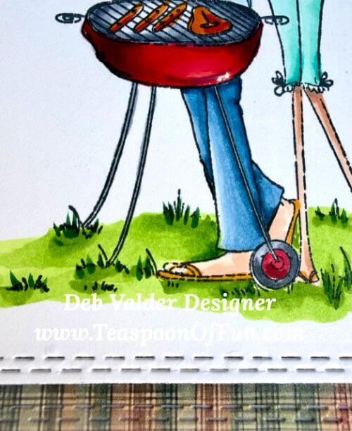 Barbecue on the 4th Of July. All products can be purchased in our Teaspoon Of Fun Paper Crafting Shop at www.TeaspoonOfFun.com/SHOP
