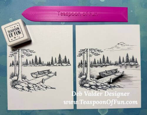 Etching Technique For Your Cards. All products can be purchased in our Teaspoon Of Fun Paper Crafting Shop at www.TeaspoonOfFun.com/SHOP.
