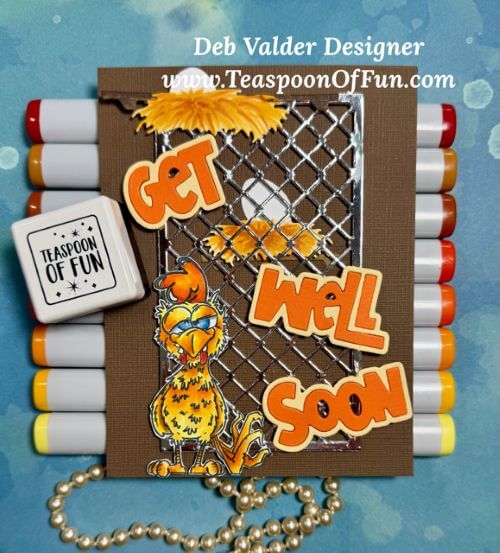 The Rooster is in the Hen House. All products can be purchased in our Teaspoon Of Fun Paper Crafting Shop at www.TeaspoonOfFun.com/SHOP.