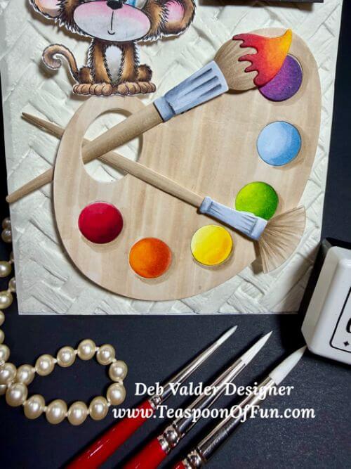 Monkey Business Coloring Palette. All products can be purchased in our Teaspoon Of Fun Paper Crafting Shop at www.TeaspoonOfFun.com/SHOP.