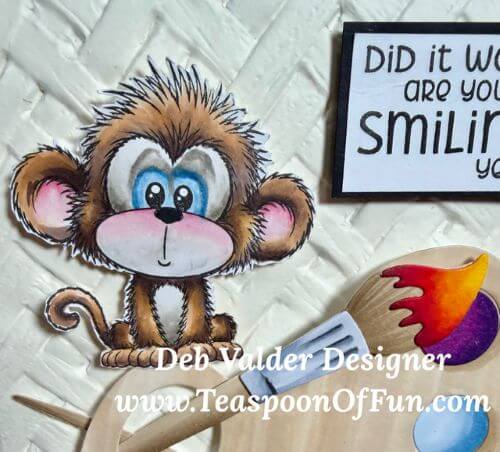 Monkey Business Coloring Palette. All products can be purchased in our Teaspoon Of Fun Paper Crafting Shop at www.TeaspoonOfFun.com/SHOP.