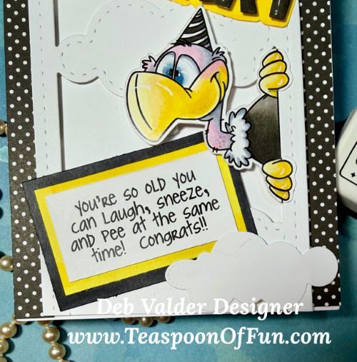 Old Fart Birthday Card. All products can be purchased in our Teaspoon Of Fun Paper Crafting Shop at www.TeaspoonOfFun.com/SHOP.