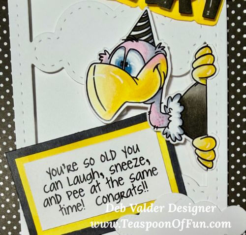 Old Fart Birthday Card. All products can be purchased in our Teaspoon Of Fun Paper Crafting Shop at www.TeaspoonOfFun.com/SHOP.