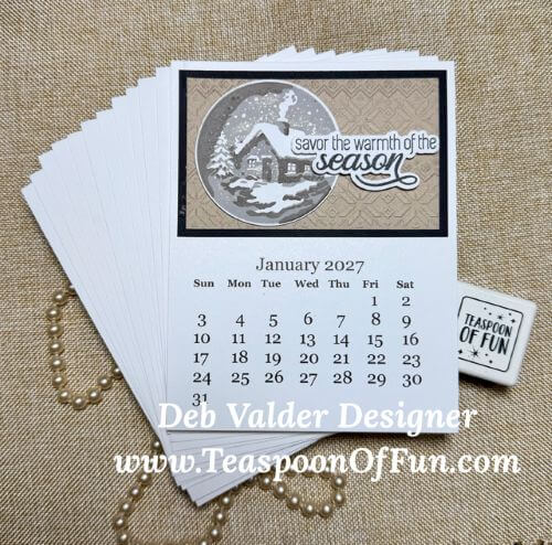 2027 Calendar Template is Here. All products can be purchased from Teaspoon Of Fun's Paper Crafting Shop at www.TeaspoonOfFun.com/SHOP