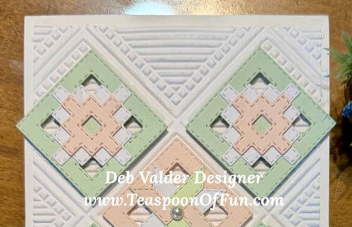 Quilting On My Homemade Cards. All products can be purchased in our Teaspoon Of Fun Paper Crafting Shop at www.TeaspoonOfFun.com/SHOP.