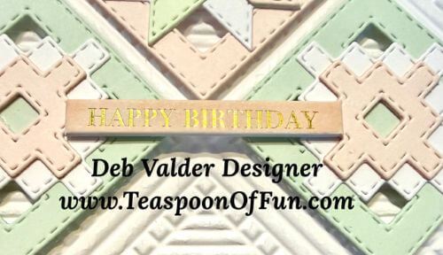 Quilting On My Homemade Cards. All products can be purchased in our Teaspoon Of Fun Paper Crafting Shop at www.TeaspoonOfFun.com/SHOP.