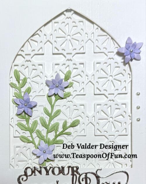 Treasured Wedding Wishes Card. All products can be purchased in our Teaspoon Of Fun Paper Crafting Shop at www.TeaspoonOfFun.com/SHOP.