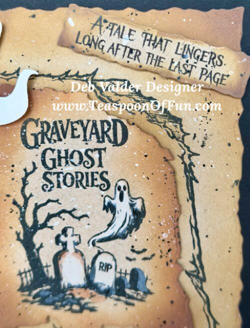 Halloween Graveyard Ghost Stories. All products can be purchased in our Teaspoon Of Fun Paper Crafting Shop at www.TeaspoonOfFun.com/SHOP.