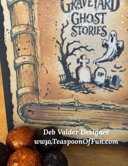 Halloween Graveyard Ghost Stories. All products can be purchased in our Teaspoon Of Fun Paper Crafting Shop at www.TeaspoonOfFun.com/SHOP.