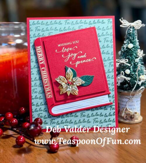 The Christmas Book. All products can be purchased in our Teaspoon Of Fun Paper Crafting Shop at www.TeaspoonOfFun.com/SHOP.