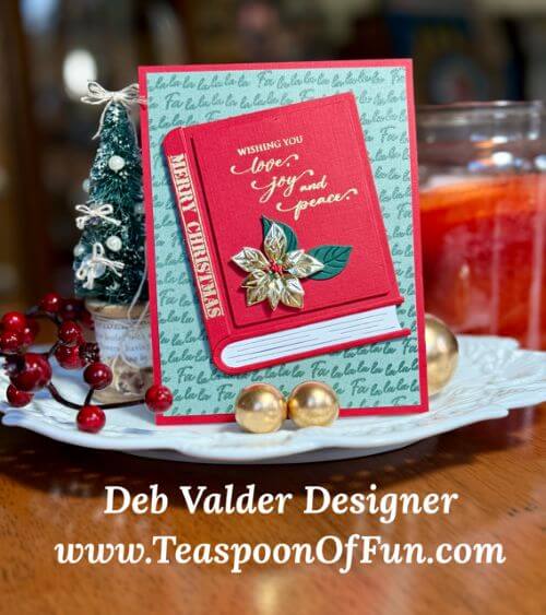 The Christmas Book. All products can be purchased in our Teaspoon Of Fun Paper Crafting Shop at www.TeaspoonOfFun.com/SHOP.