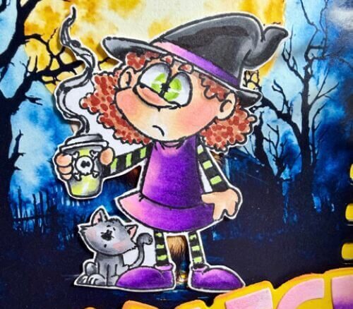 Witchy Nights YIKES. All products can be purchased in our Teaspoon Of Fun Paper Crafting Shop at www.TeaspoonOfFun.com/SHOP.