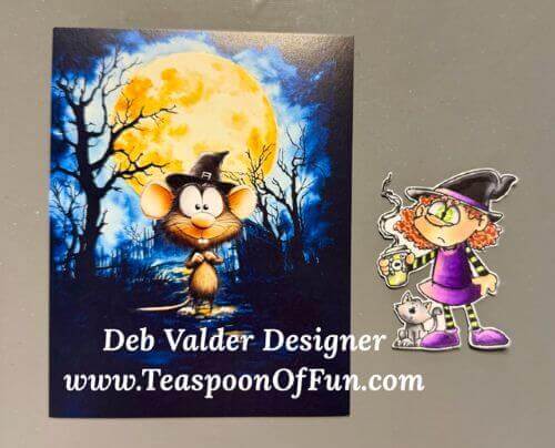 Witchy Nights YIKES. All products can be purchased in our Teaspoon Of Fun Paper Crafting Shop at www.TeaspoonOfFun.com/SHOP.