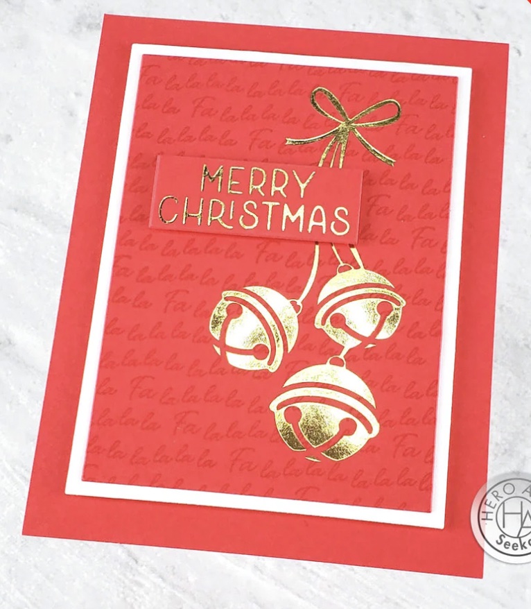 jingle bell hot foil falalala